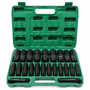 1/2" Drive Deep Impact Socket Set (8-32mm) with Case