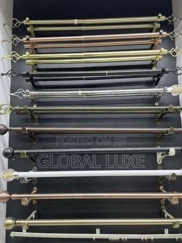 Adjustable Curtain Rod - Strong & Durable - 1