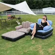 2-in-1 Inflatable Sofa Chair with Footrest - 1