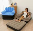 2-in-1 Inflatable Sofa Chair with Footrest - 2