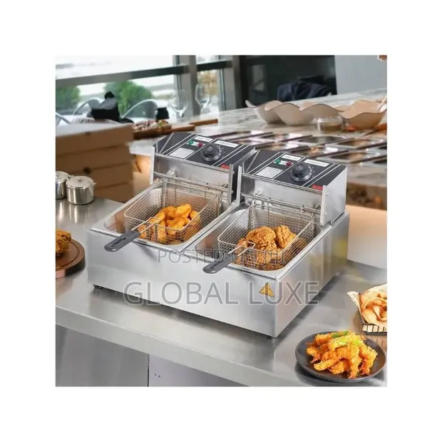 Double Deep Fryer - Dual Basket Electric Frying Machine - 1