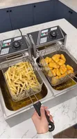 Double Deep Fryer - Dual Basket Electric Frying Machine - 4