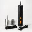 Cordless Rechargeable Electric Screwdriver Set with Bits - 1