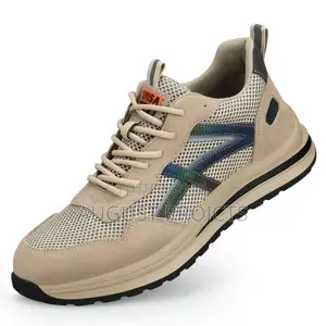 Sporty Safety Sneakers - Beige