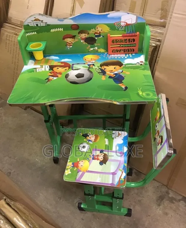 Kids Adjustable Learning Table & Chair Set - 1