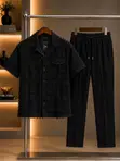 Men's Stylish 2-Piece Set - Top and Trousers - 1