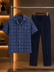 Men's Stylish 2-Piece Set - Top and Trousers - 4