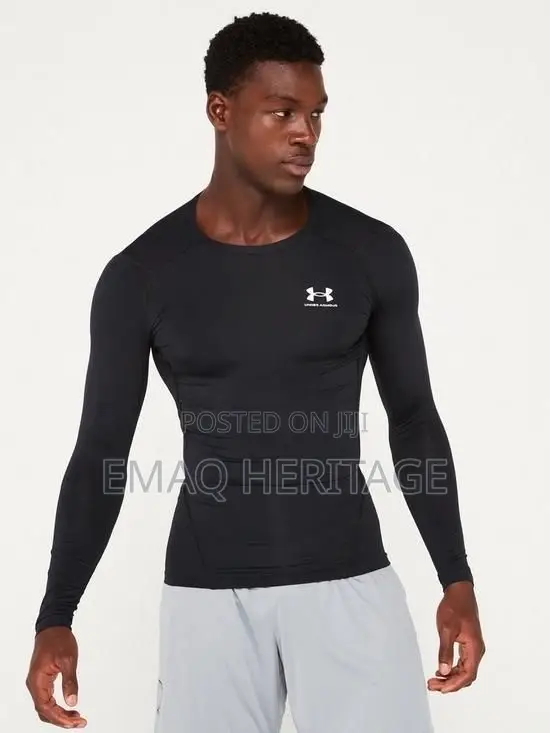 Under Armour Long Sleeve Compression Shirt - Black - 1