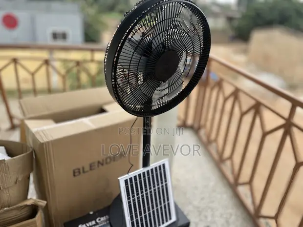 Rechargeable Fan with Solar Panel - 1