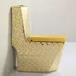 Gold Color Water Closet and Basin - 1