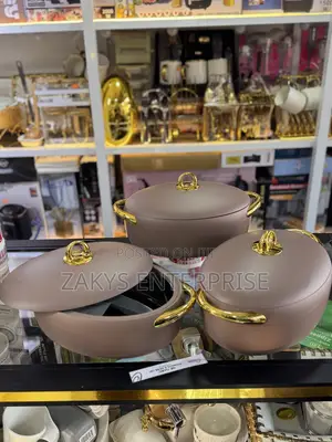 Forever Gold Luxury Food Warmer Set (3-Piece)