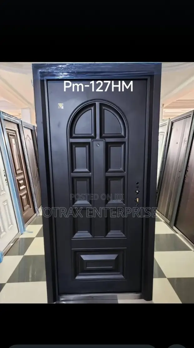 Paladin Stainless Steel Security Door - Black - 1