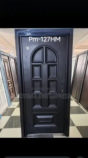 Paladin Stainless Steel Security Door - Black