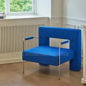 Modern Accent Chair with Geometric Design