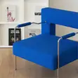 Modern Accent Chair with Geometric Design - 2