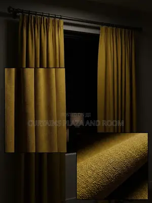 2-Piece Yellow Gold Blackout Curtains