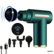 Green Fascia Wireless Electric Massage Gun with 4 Heads - 4