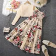 Pretty Dress with Mini Coat for 10-12 Years - 5