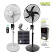 18" Solar Hybrid Rechargeable Standing Fan with Power Bank - 1