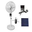 18" Solar Hybrid Rechargeable Standing Fan with Power Bank - 4