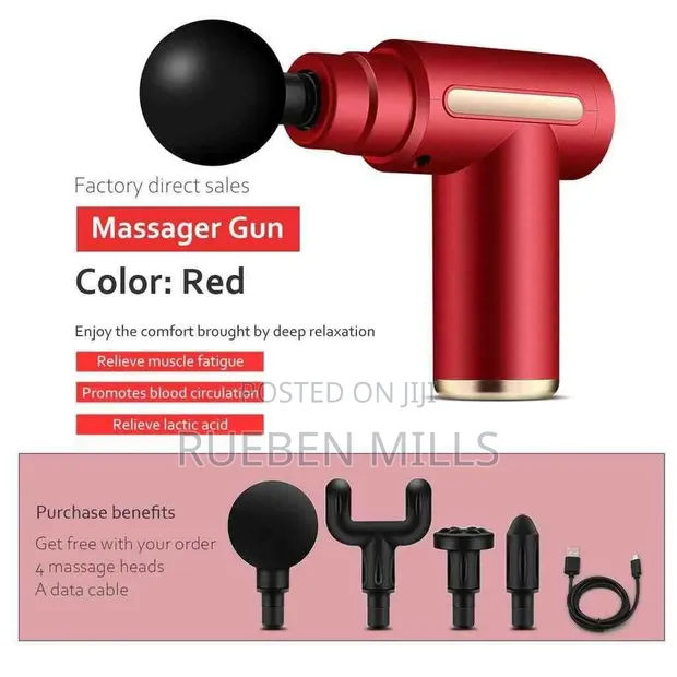 Massage Gun with 4 Interchangeable Heads - 1