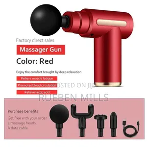 Massage Gun with 4 Interchangeable Heads