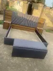 Cuddlecove King Size Bed Frame with Drawers and Ottoman - 1