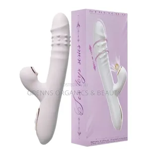 Stretch-O Telescopic Suction Rabbit G-Spot Vibrator - White