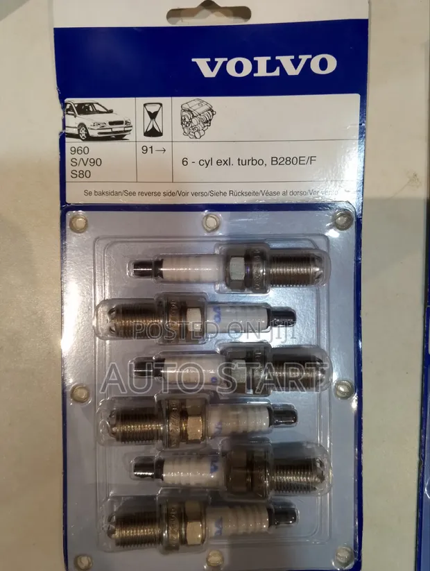 Volvo Spark Plugs - 5 Pieces (Genuine, Made in France) - 1
