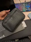 Men's Casual Simple Crossbody Bag - Black - 3