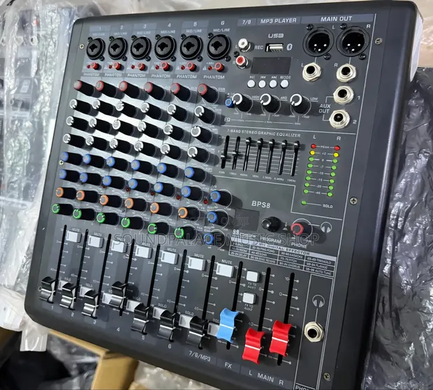 8-Channel Audio Mixing Console (Model BPS8 / BP-8) - 1