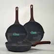 Donner 3-in-1 Granite Non-Stick Frying Pan Set - 2