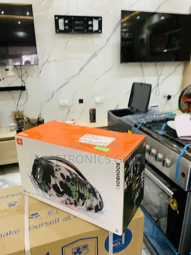 JBL Boombox 3 Powerful Portable Bluetooth Speaker - 1