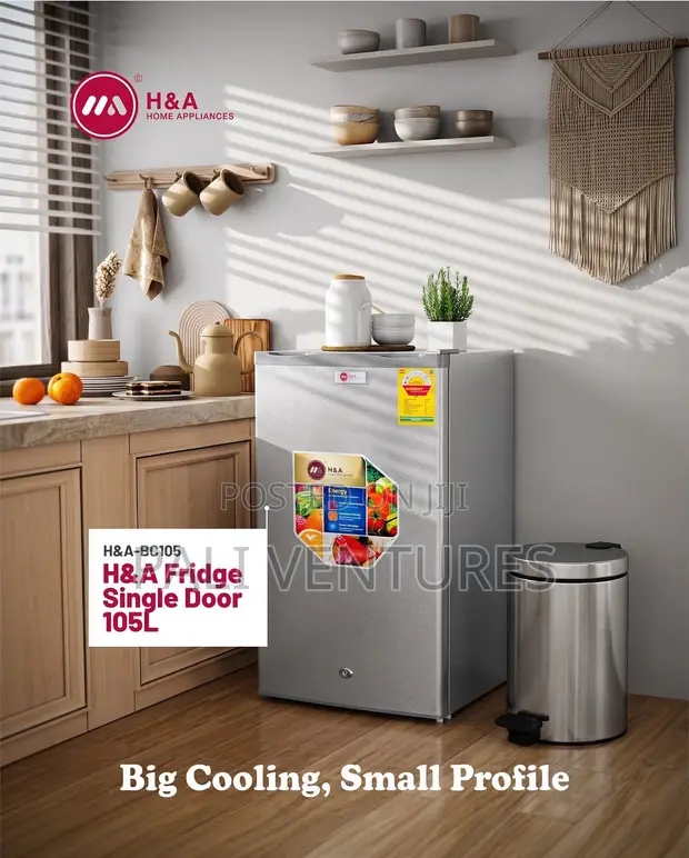 Table Top Single Door Fridge 105L - 1