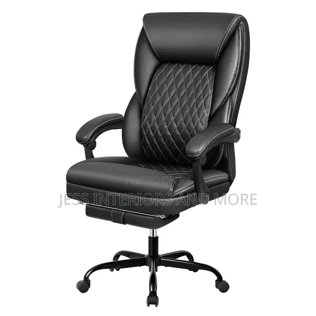 Executive Office Chair with Footrest - 1