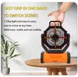 Quality Multifunctional Portable Solar Camping Fan - 1