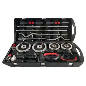 High Quality 55kg Chrome Cast Iron Adjustable Dumbbell Set