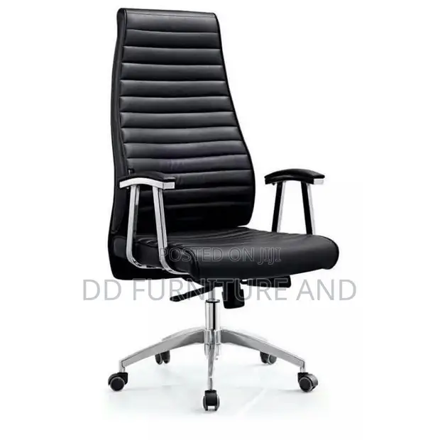 High-Back Leather Office Chair - 1