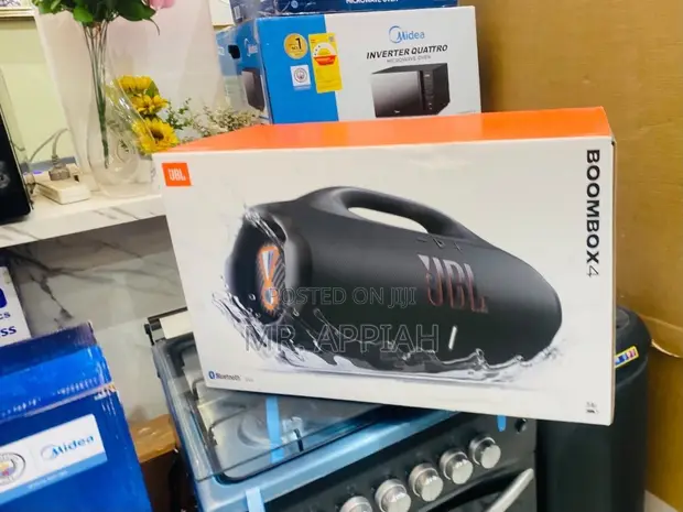 JBL Boombox 4 Portable Bluetooth Speaker (Black) - 1