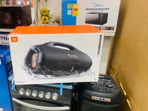 Durable JBL Boombox 4 Bluetooth Speaker (Waterproof) - Black