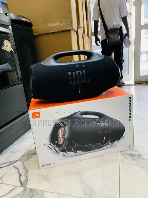 JBL Boombox 4 Portable Bluetooth Speaker - Black - 1