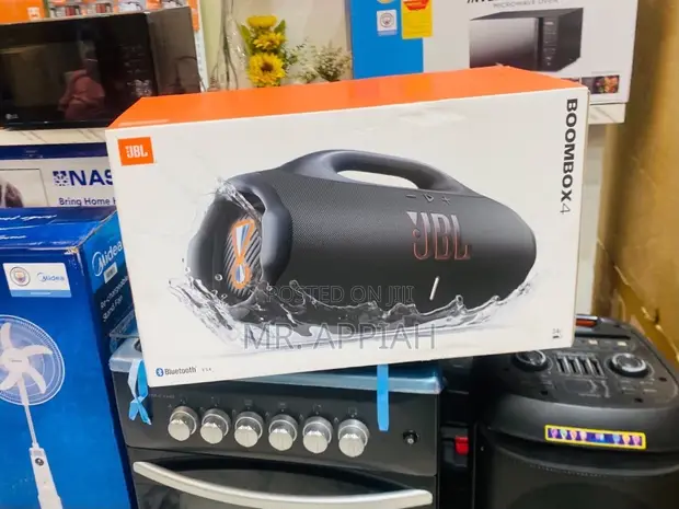 Classic JBL Boombox 4 Portable Bluetooth Speaker (Black) - 1