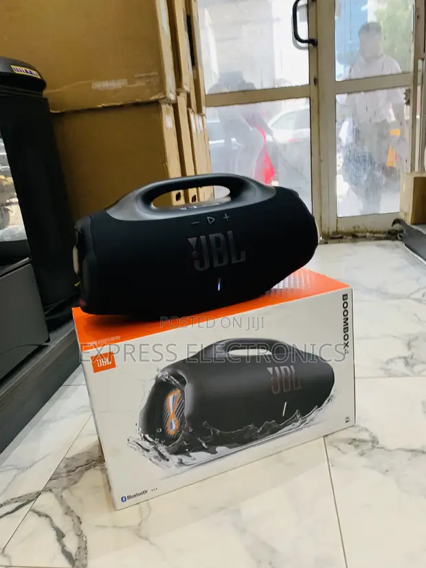 JBL Boombox 4 Portable Bluetooth Speaker - Black - 1