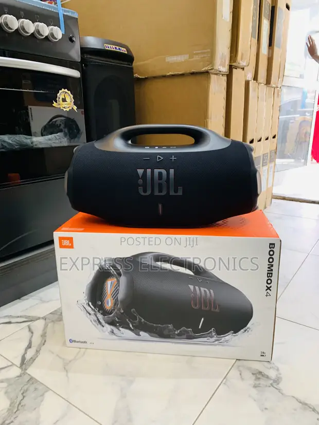 JBL Boombox 4 Portable Bluetooth Speaker - Black - 1