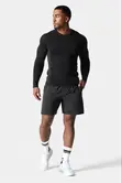 Nike Long Sleeve Compression Top & Running Shorts Set - 1