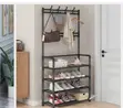 3-in-1 Shoe Rack & Multi-Purpose Hanger - 4