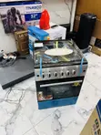 New Ferre 60x60cm 4-Burner Gas Cooker with Grill & Oven (Gray) - 1