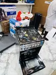 Ferre 60x60cm 4-Burner Gas Cooker with Oven & Grill (Gray) - 1
