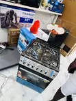 New Ferre 4 Gas Burner Cooker with Grill & Oven (Gray) - 1