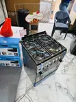 New Ferre 4 Gas Burner Cooker with Grill & Oven (Gray) - 2
